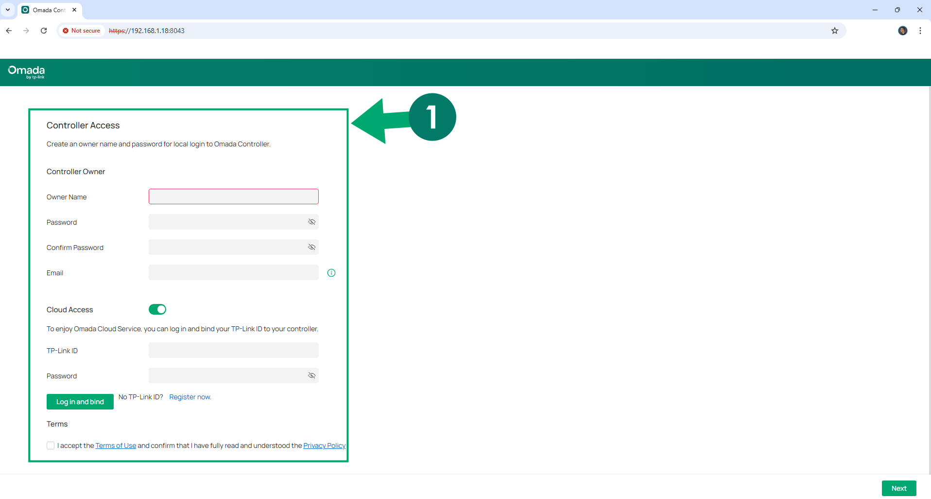 Omada Controller UGREEN NAS Set up 8