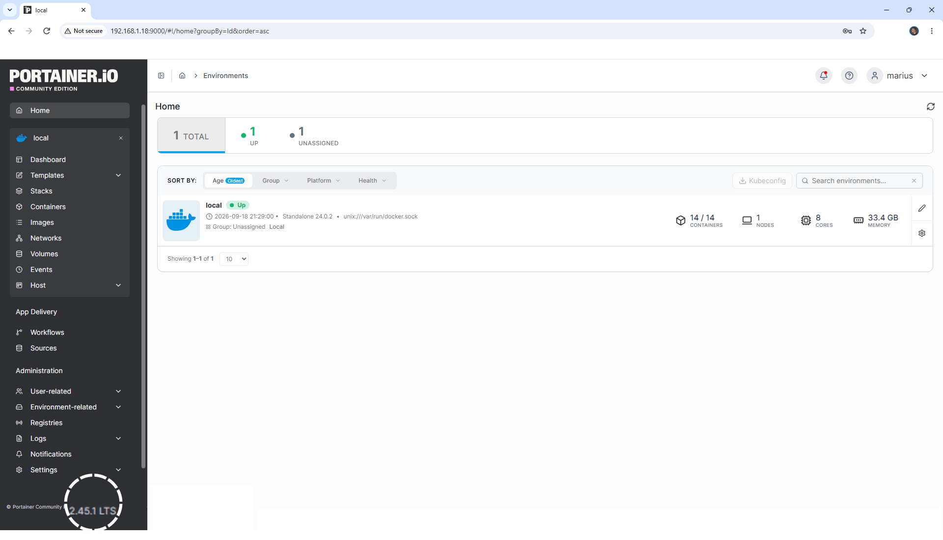 Portainer 2.45.1 LTS