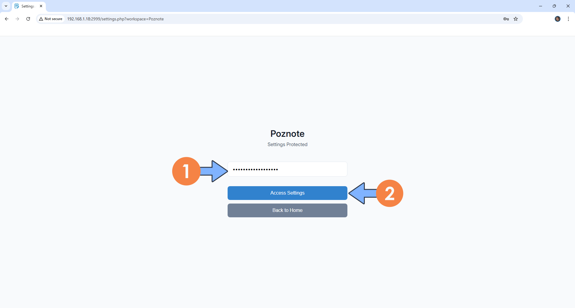 Poznote Synology NAS Set up 6