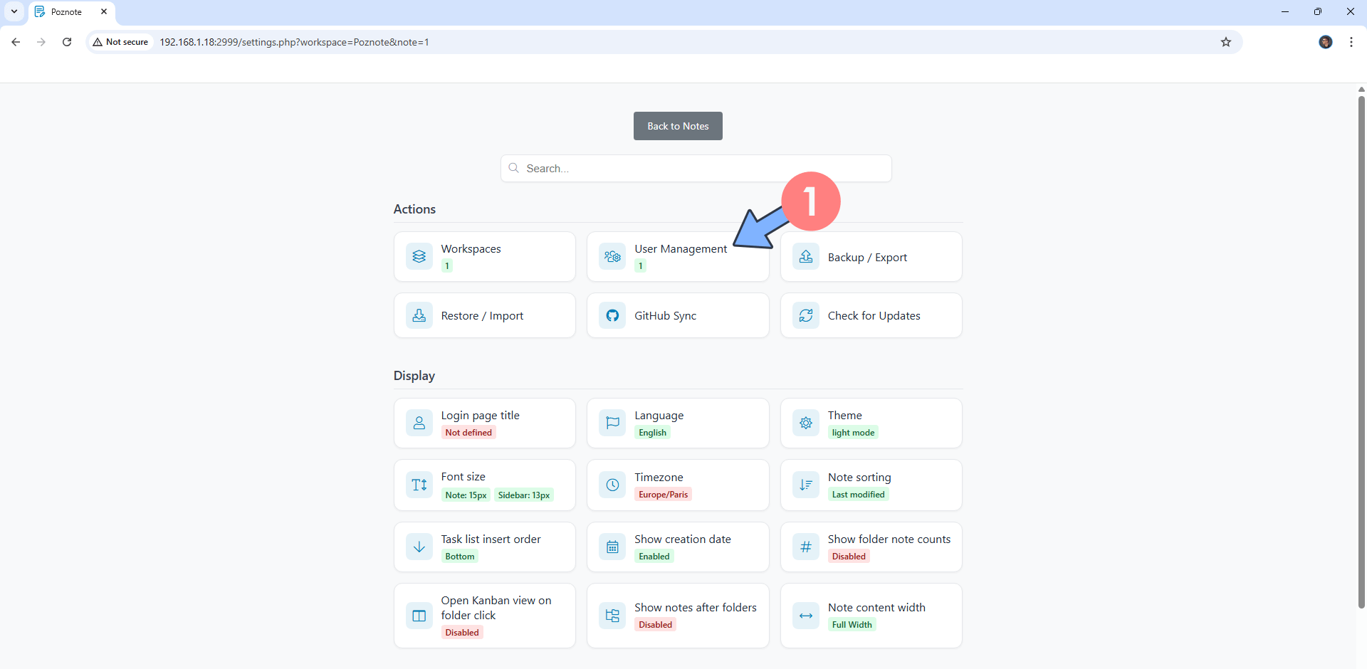 Poznote Synology NAS Set up 7 new 2026