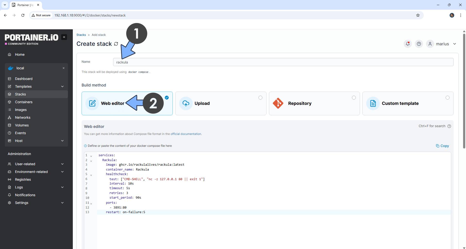 Rackula UGREEN NAS Set up 1 new 2026