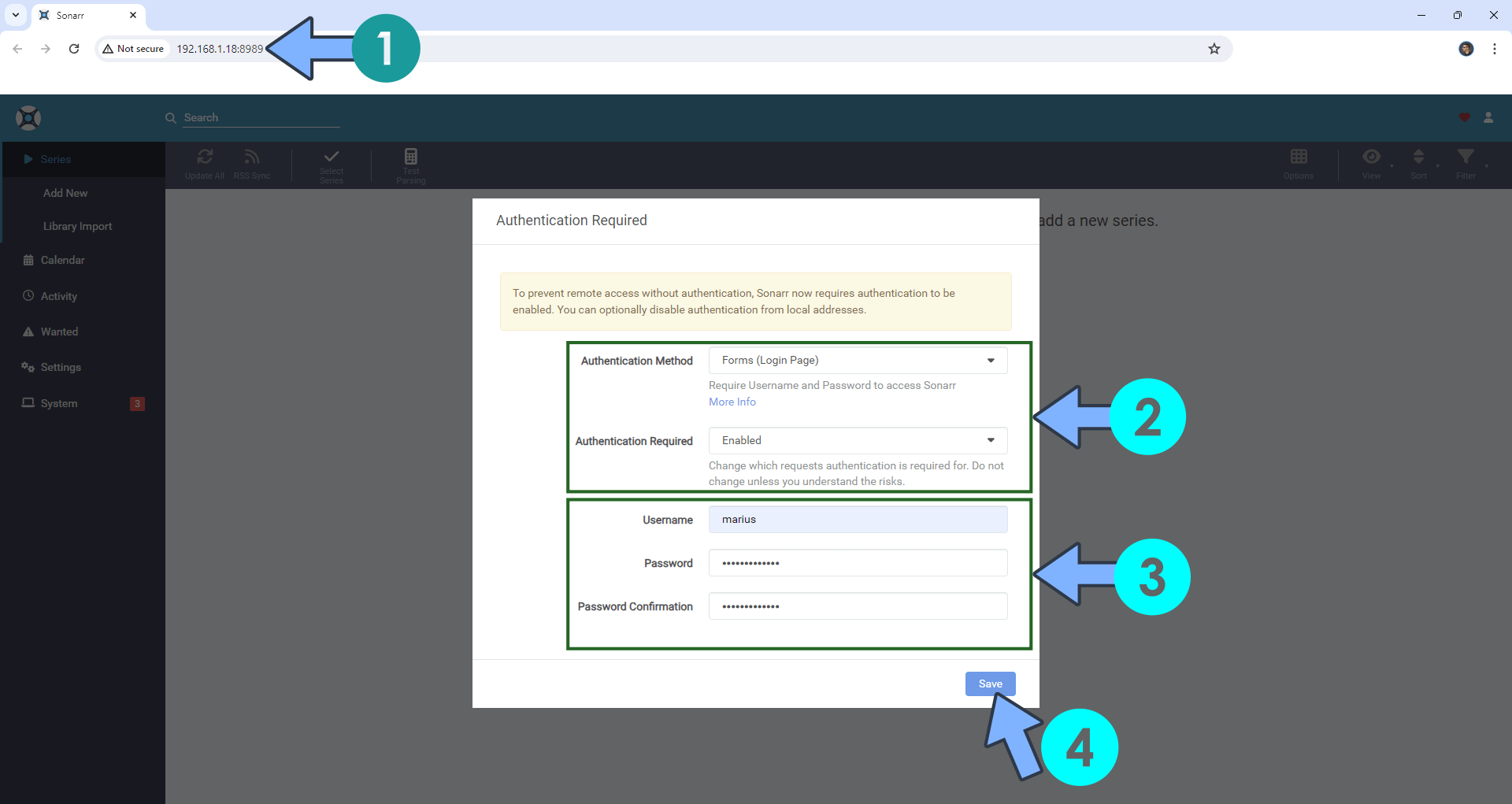 Sonarr UGREEN NAS Set up 5