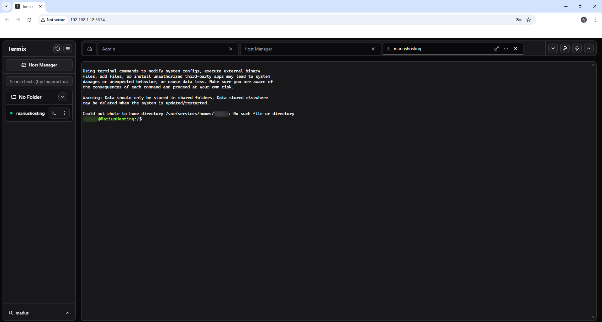 Termix Synology NAS Set up 12 new 2027