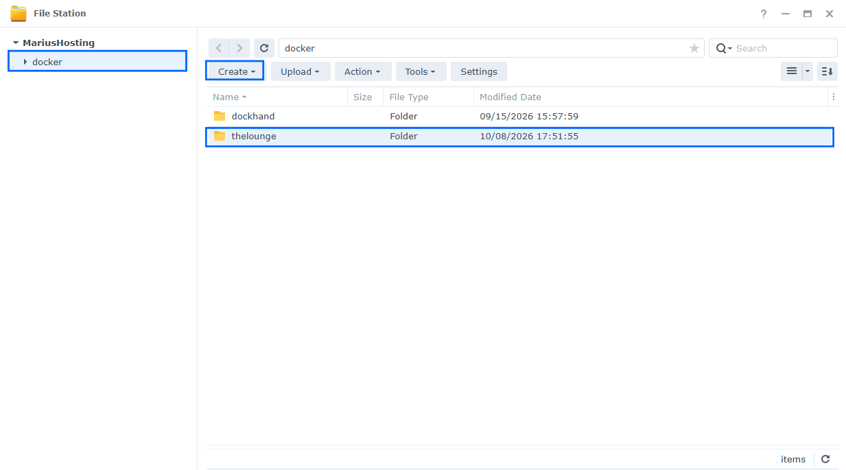 TheLounge Synology NAS Set up 1 new 2027
