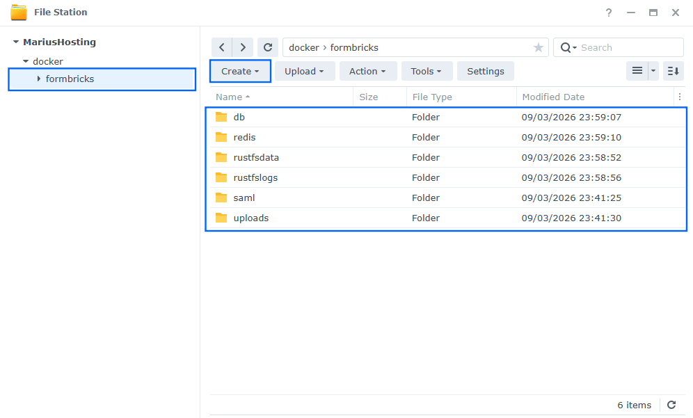 Formbricks Synology NAS Set up 17 new 2031