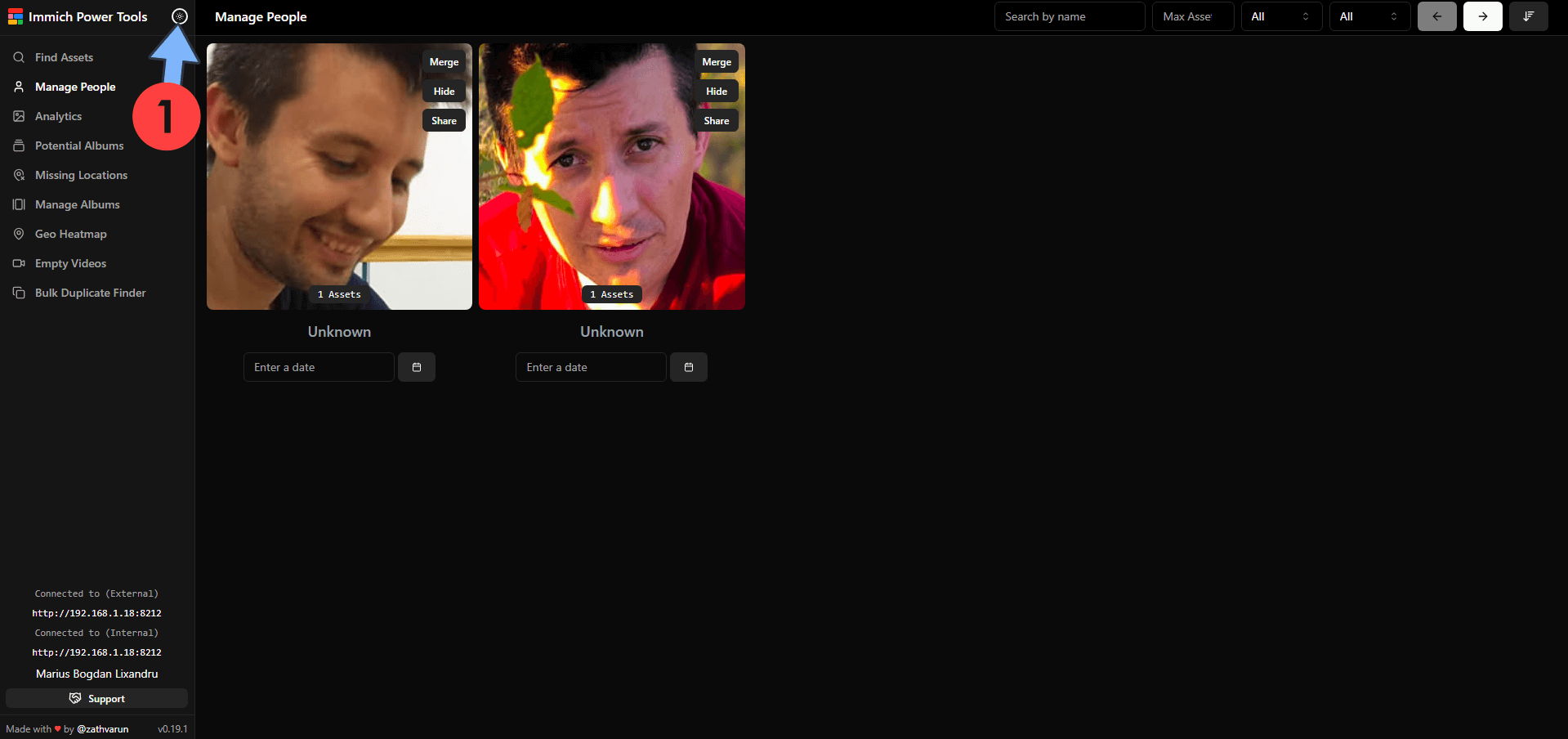 Immich POWER TOOLS Synology NAS Set up 9