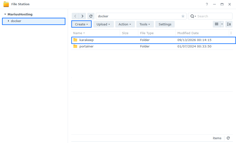 Karakeep Synology NAS Set up 1 new 2027
