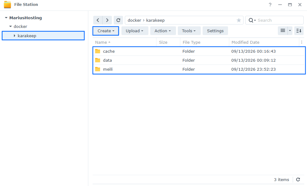 Karakeep Synology NAS Set up 2 new 2027