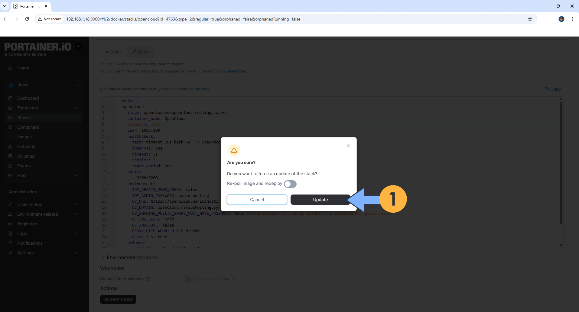 OpenCloud Synology NAS Set up 13