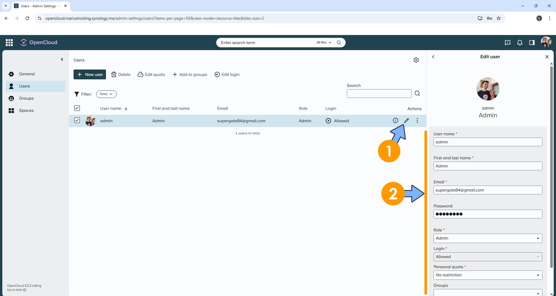 OpenCloud Synology NAS Set up 17