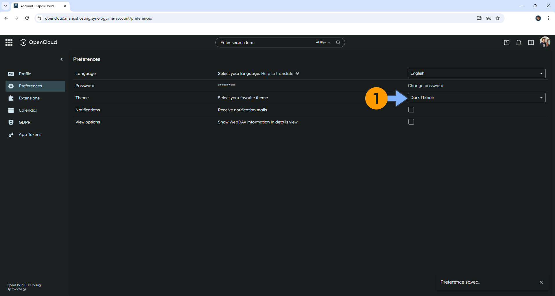 OpenCloud Synology NAS Set up 19
