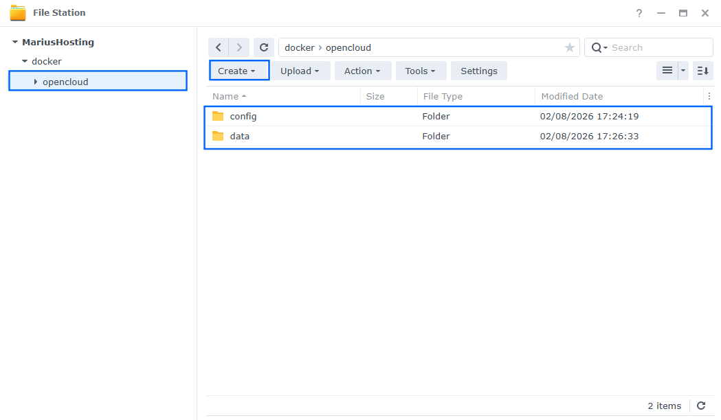 OpenCloud Synology NAS Set up 7