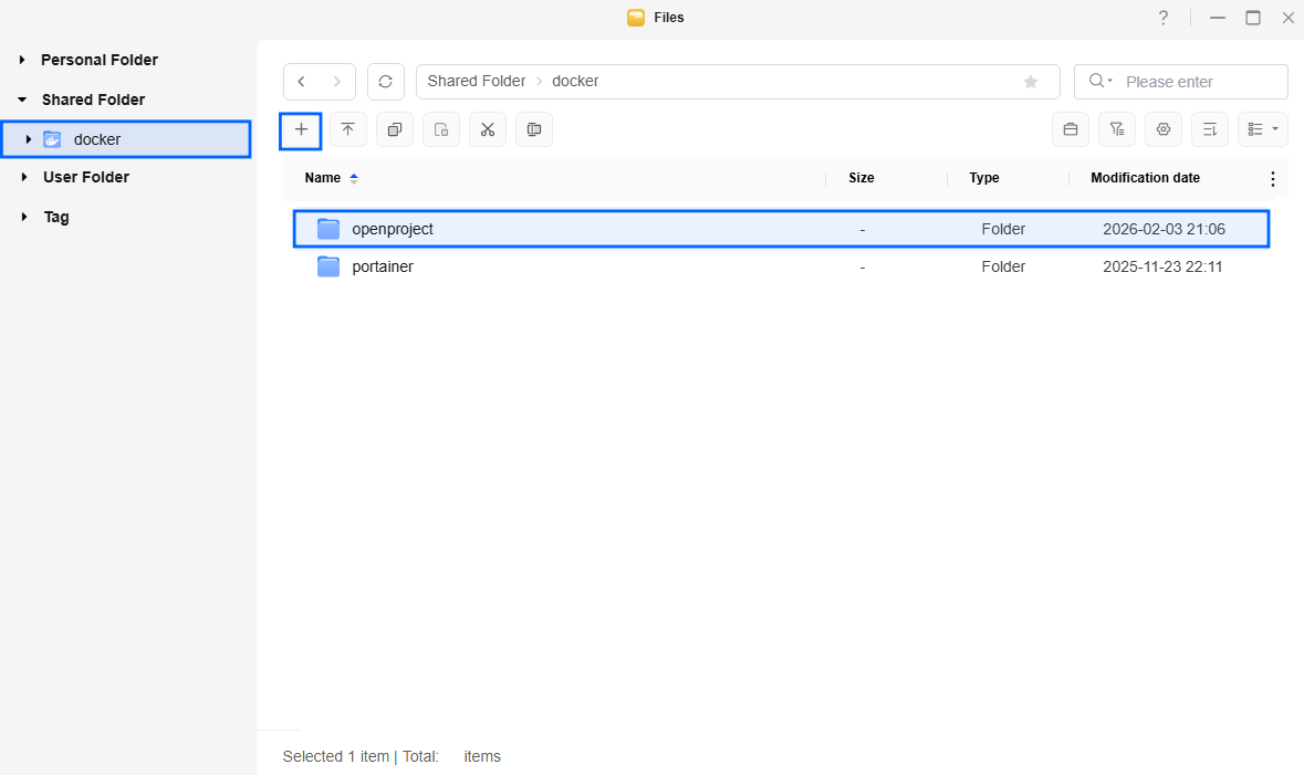 OpenProject UGREEN NAS Set up 1