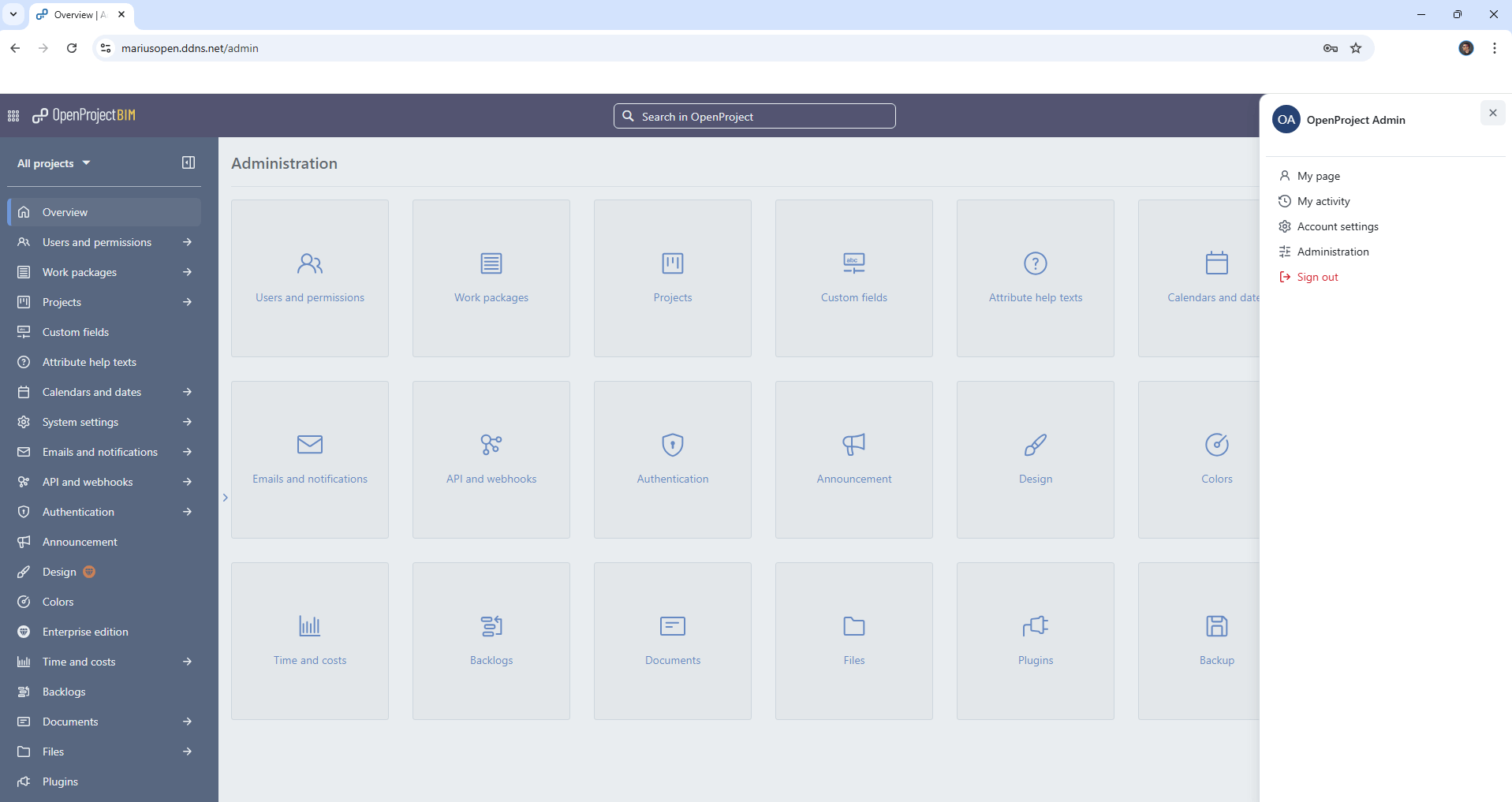 OpenProject UGREEN NAS Set up 10