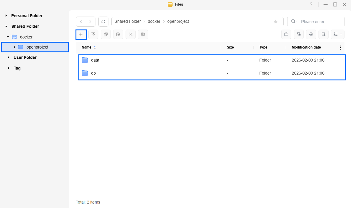 OpenProject UGREEN NAS Set up 2