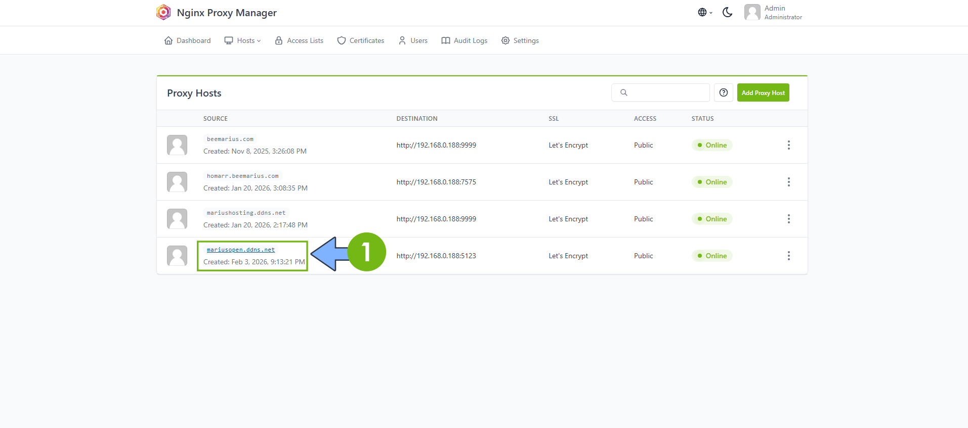 OpenProject UGREEN NAS Set up 7