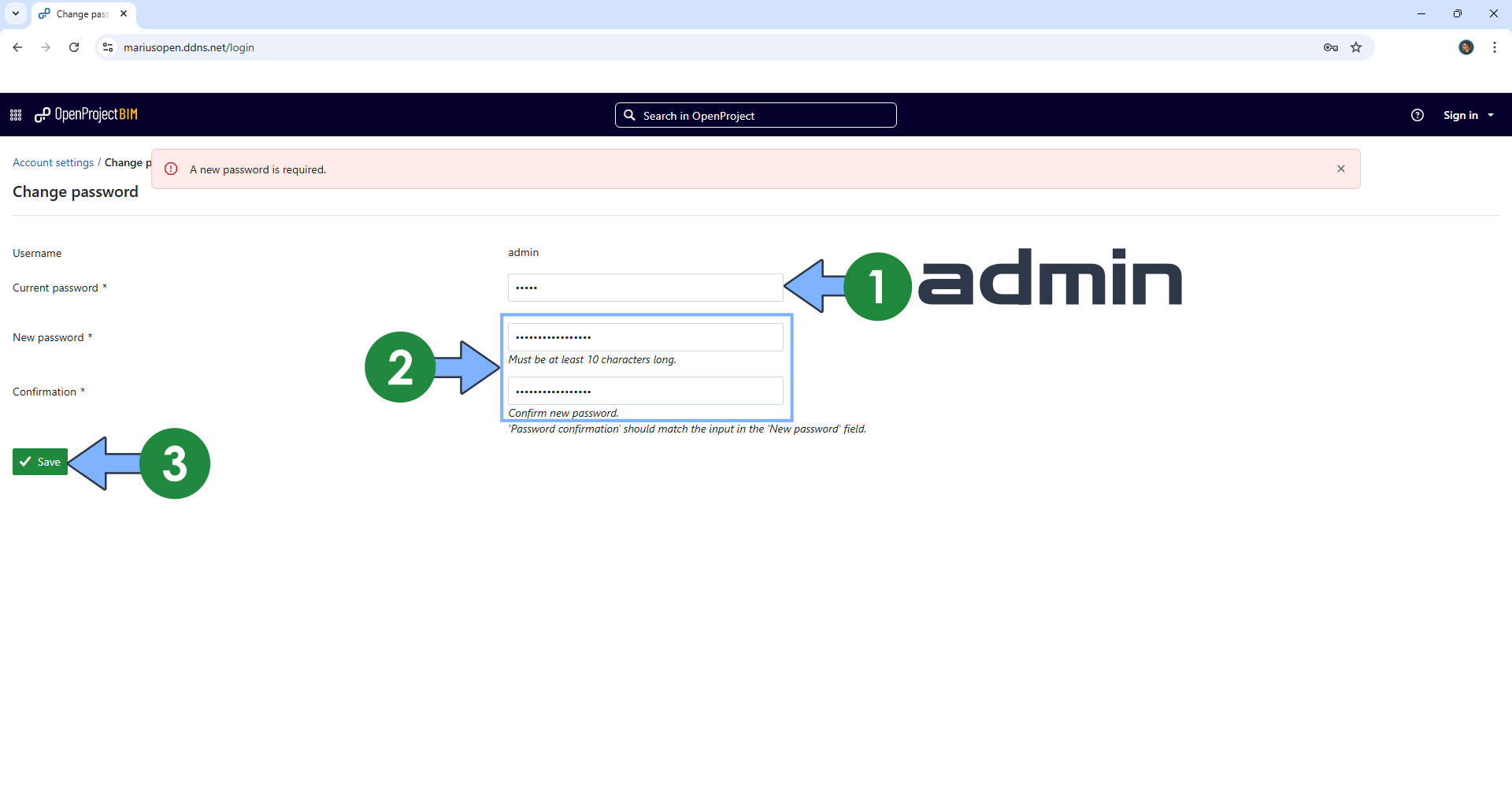 OpenProject UGREEN NAS Set up 9