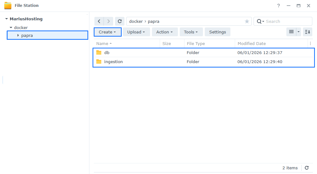 Papra Synology NAS Set up 7 new 2026