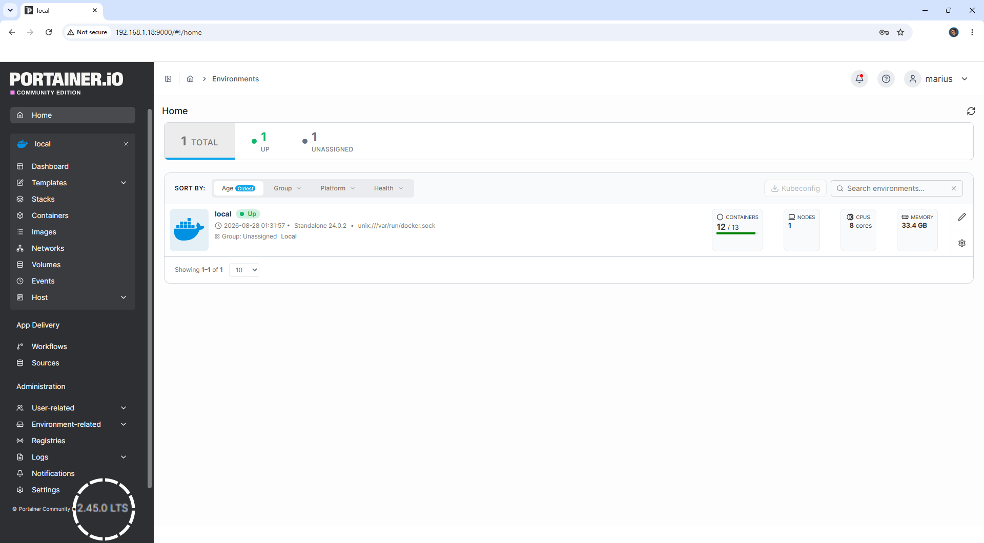 Portainer 2.45.0 LTS