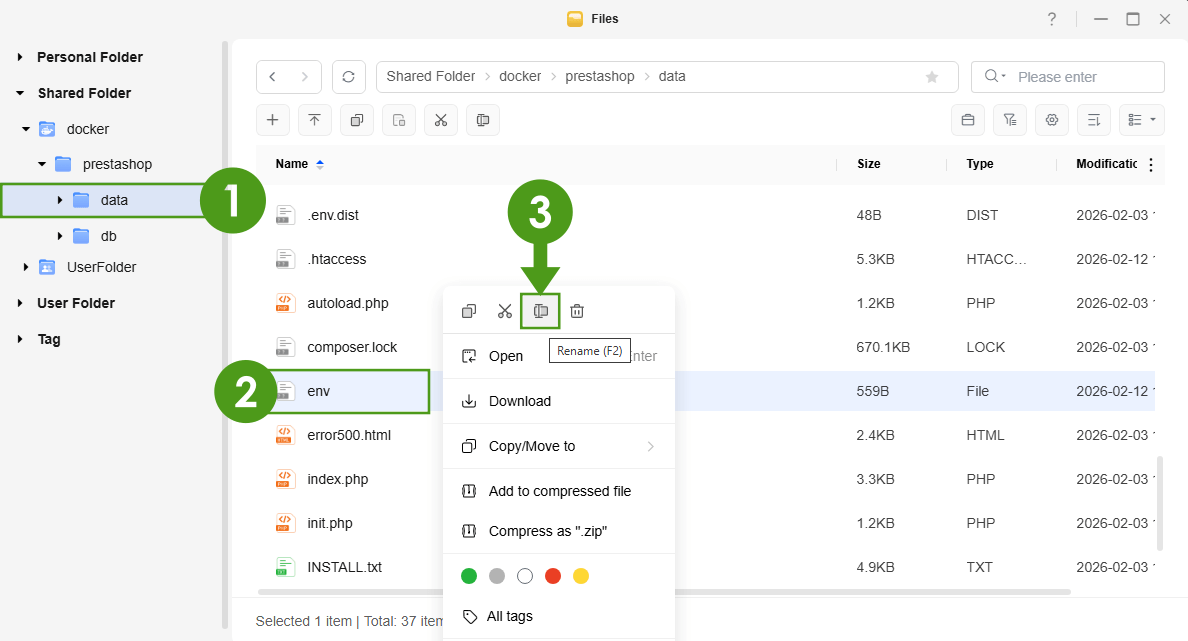 PrestaShop UGREEN NAS Set up 28
