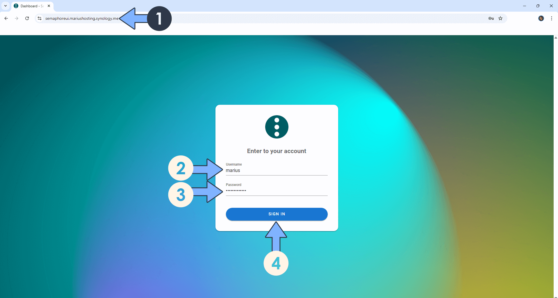 Semaphore UI Synology NAS Set up 10