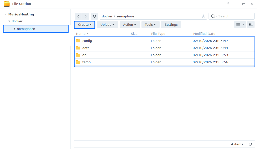 Semaphore UI Synology NAS Set up 7