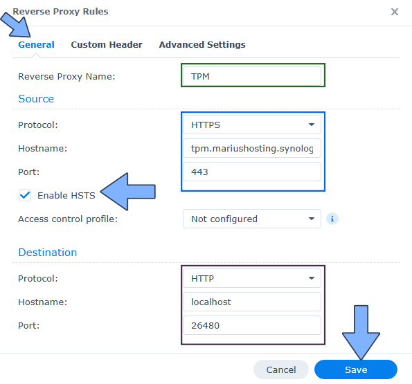 Team Password Manager Synology NAS Set up 3