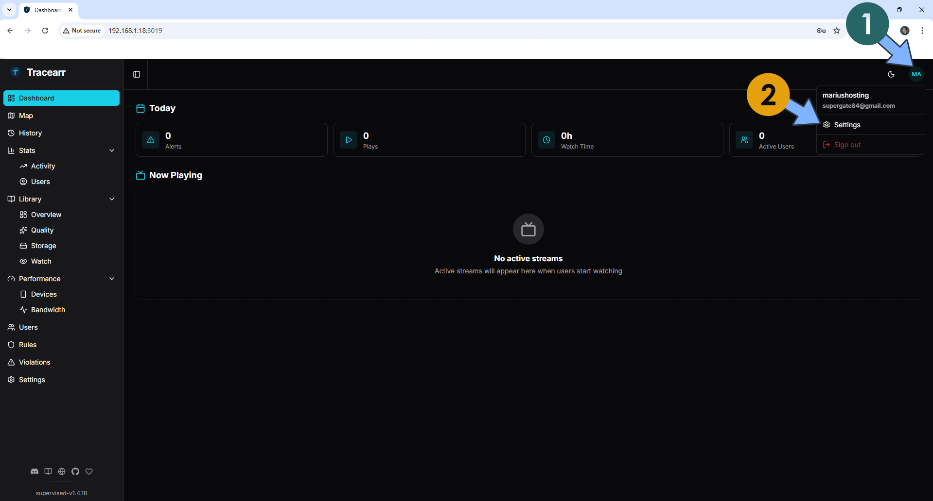 Tracearr Synology NAS Set up 6