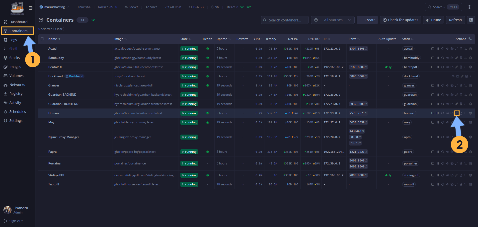 1 Dockhand Automatic Container Updates Synology UGREEN NAS