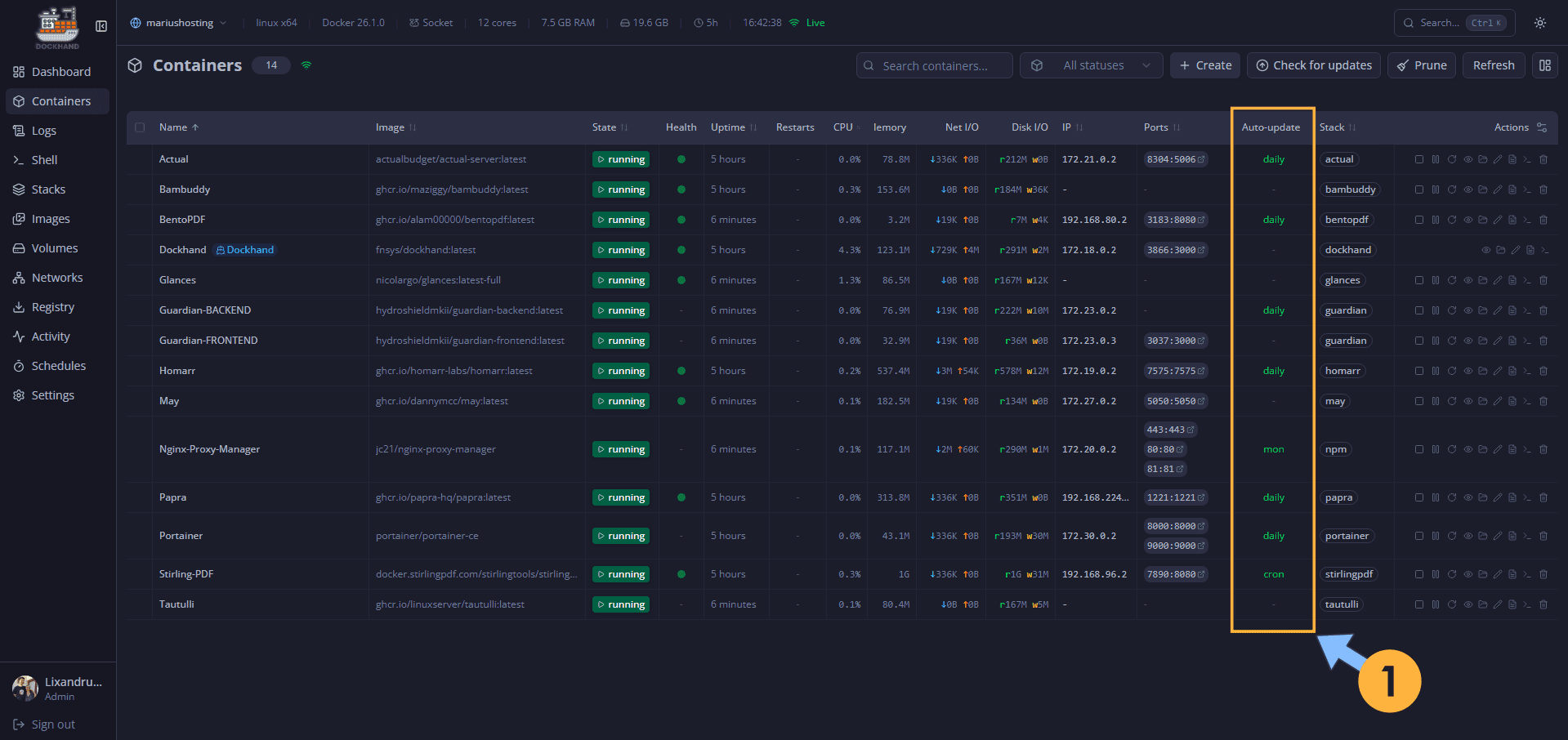 3 Dockhand Automatic Container Updates Synology UGREEN NAS
