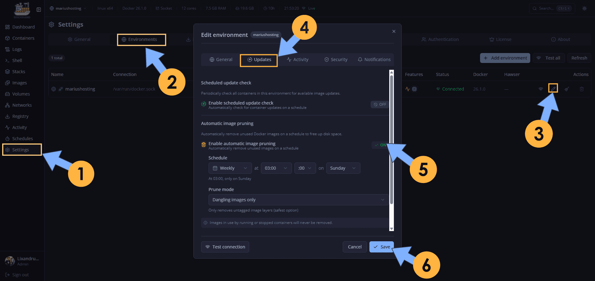 4 Dockhand Automatic Container Updates Synology UGREEN NAS