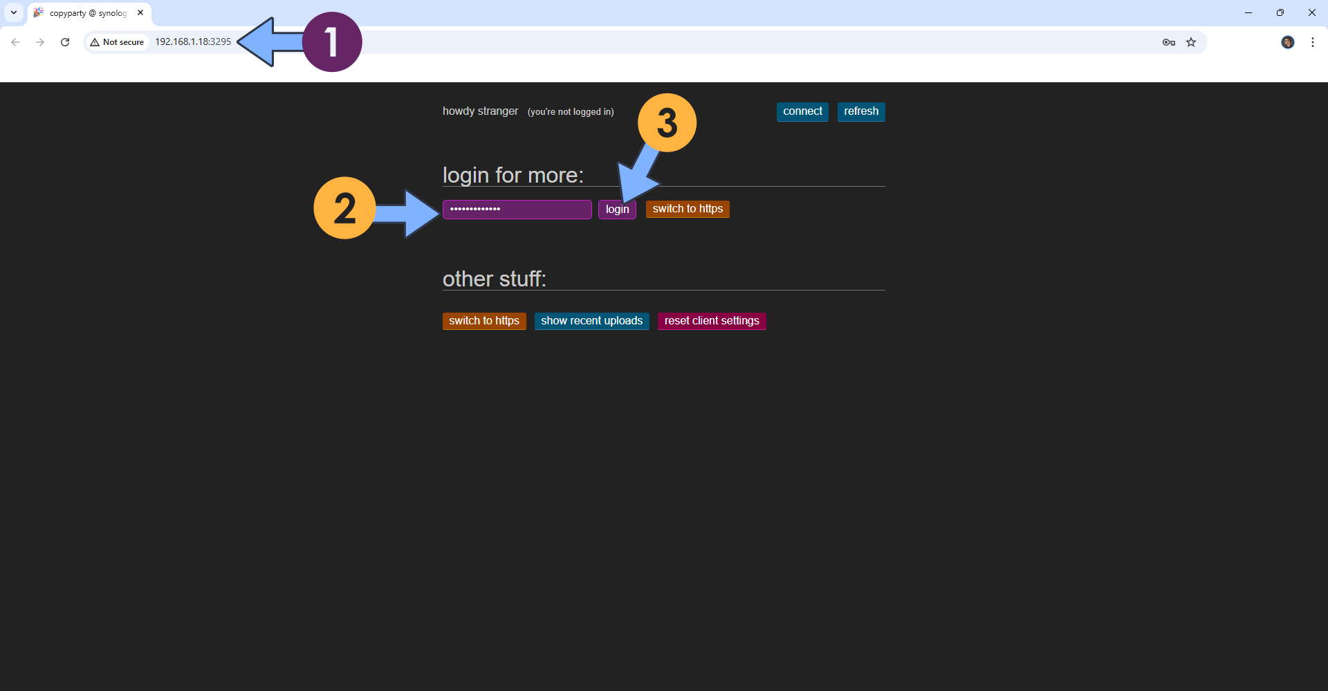 Copyparty UGREEN NAS Set up 7