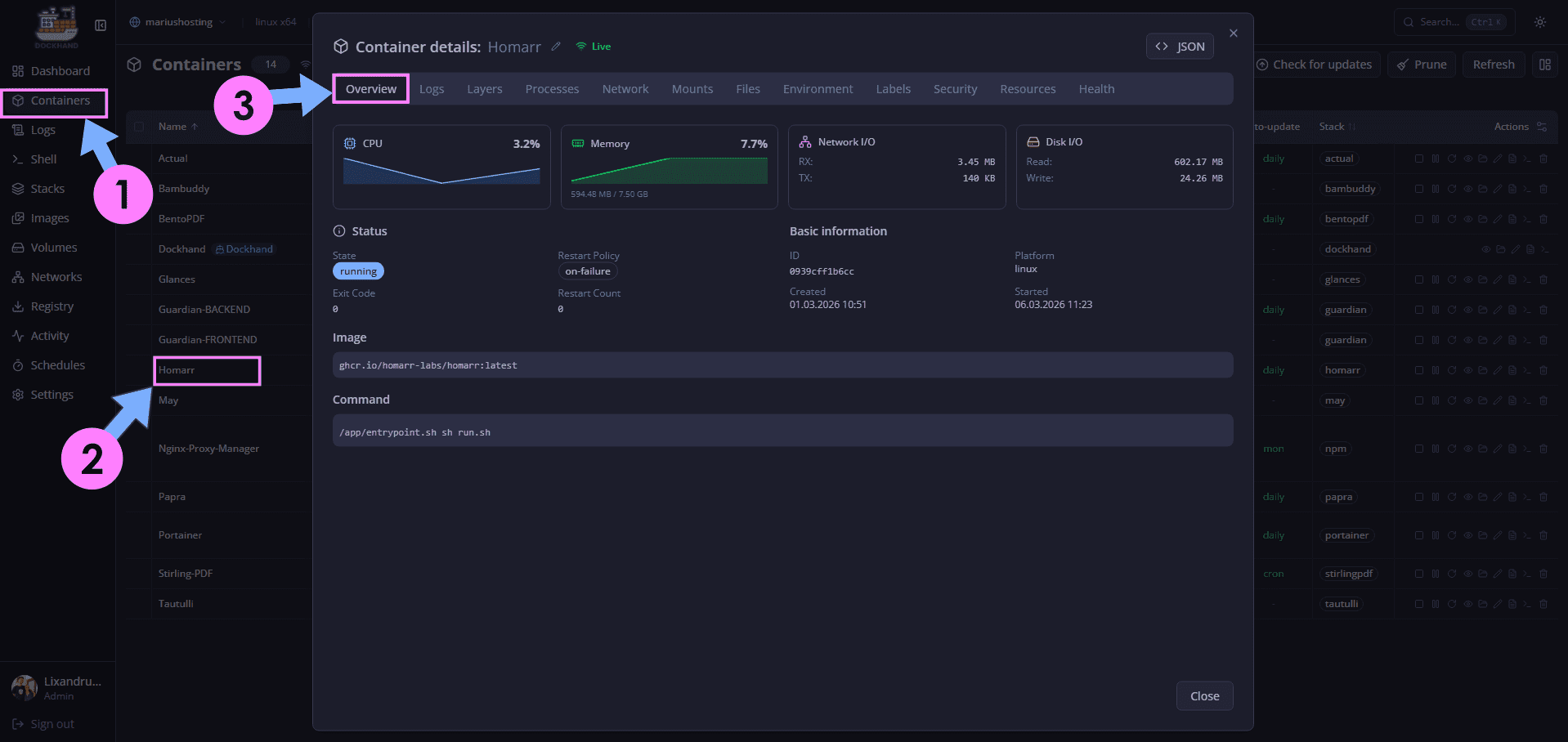 Dockhand Docker Tools 5
