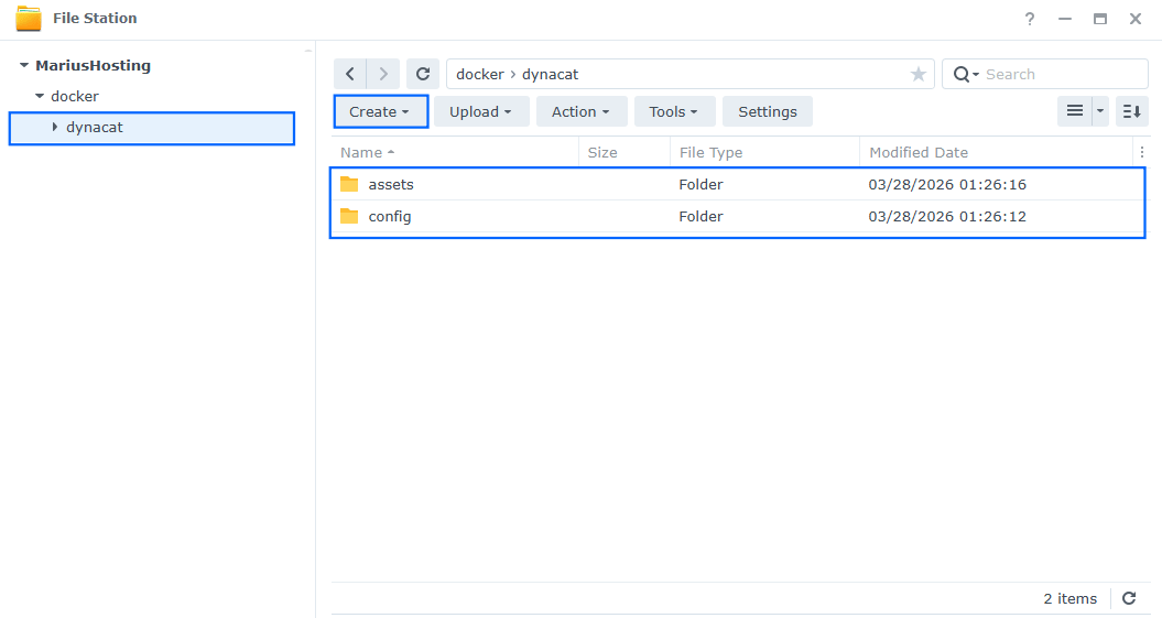Dynacat Synology NAS Set up 2