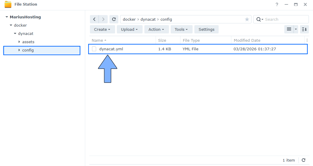 Dynacat Synology NAS Set up 3