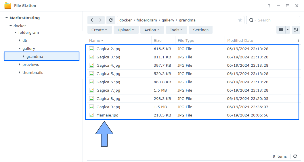 Foldergram Synology NAS Set up 12