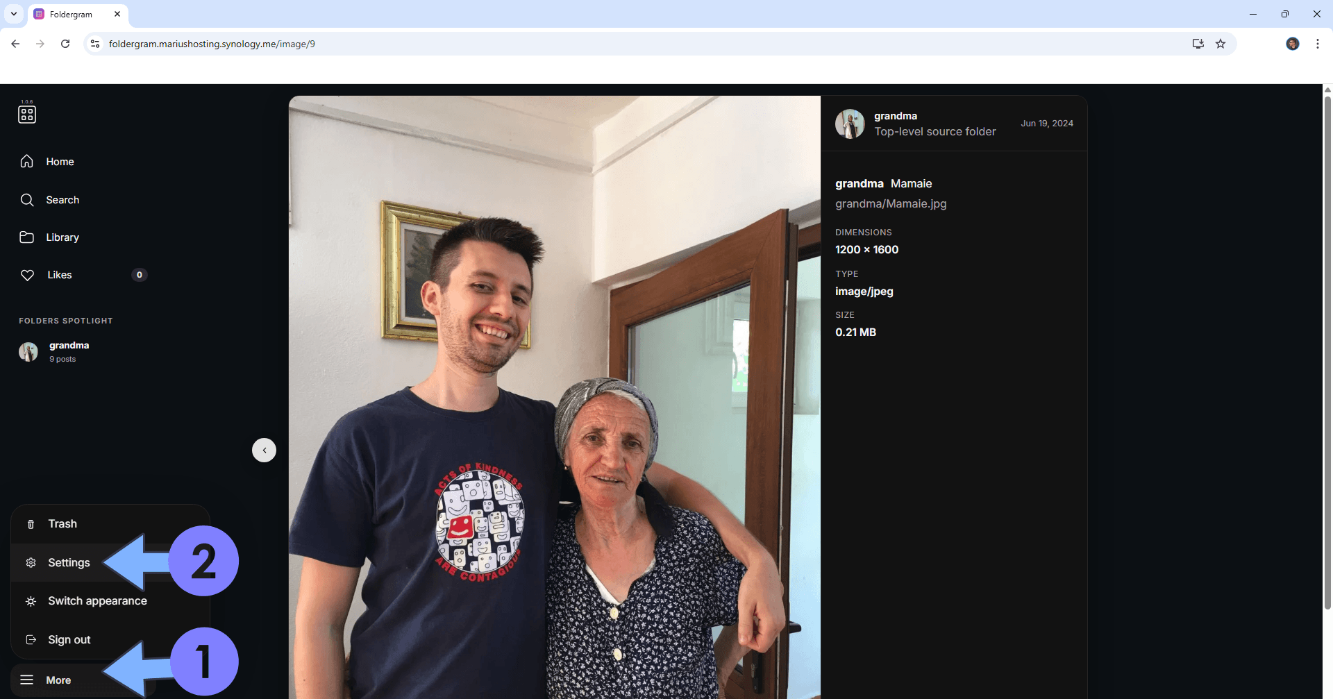 Foldergram Synology NAS Set up 17