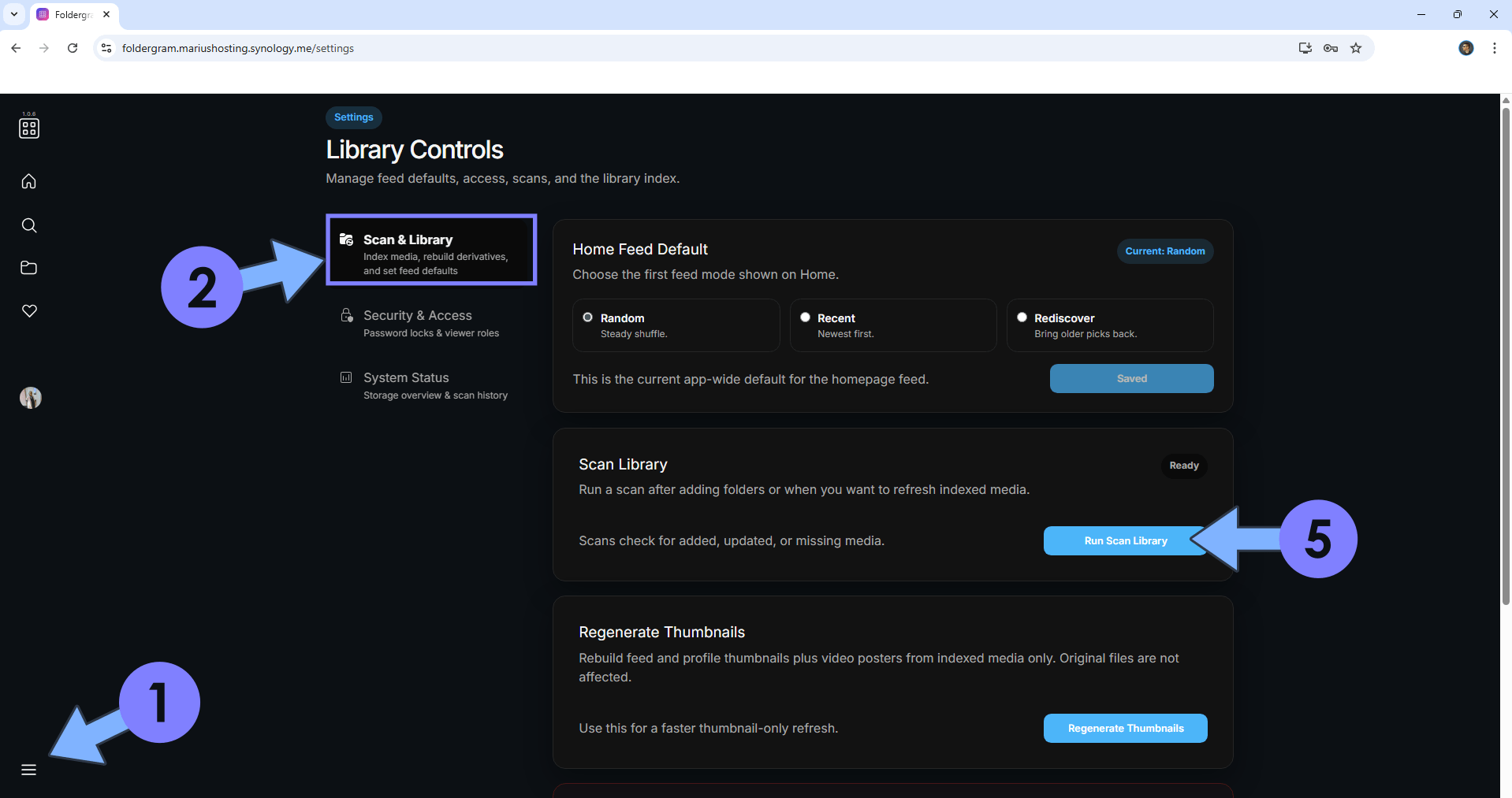 Foldergram Synology NAS Set up 22