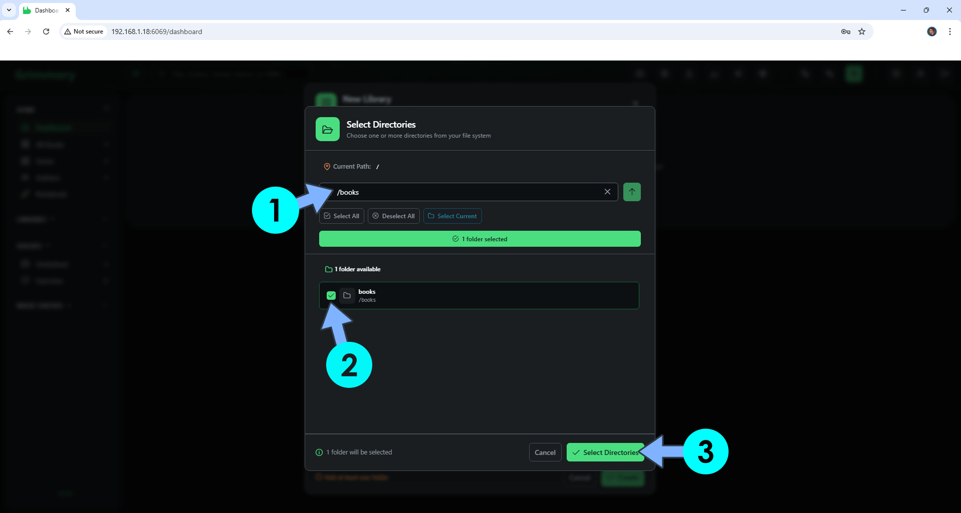 Grimmory Synology NAS Set up 9