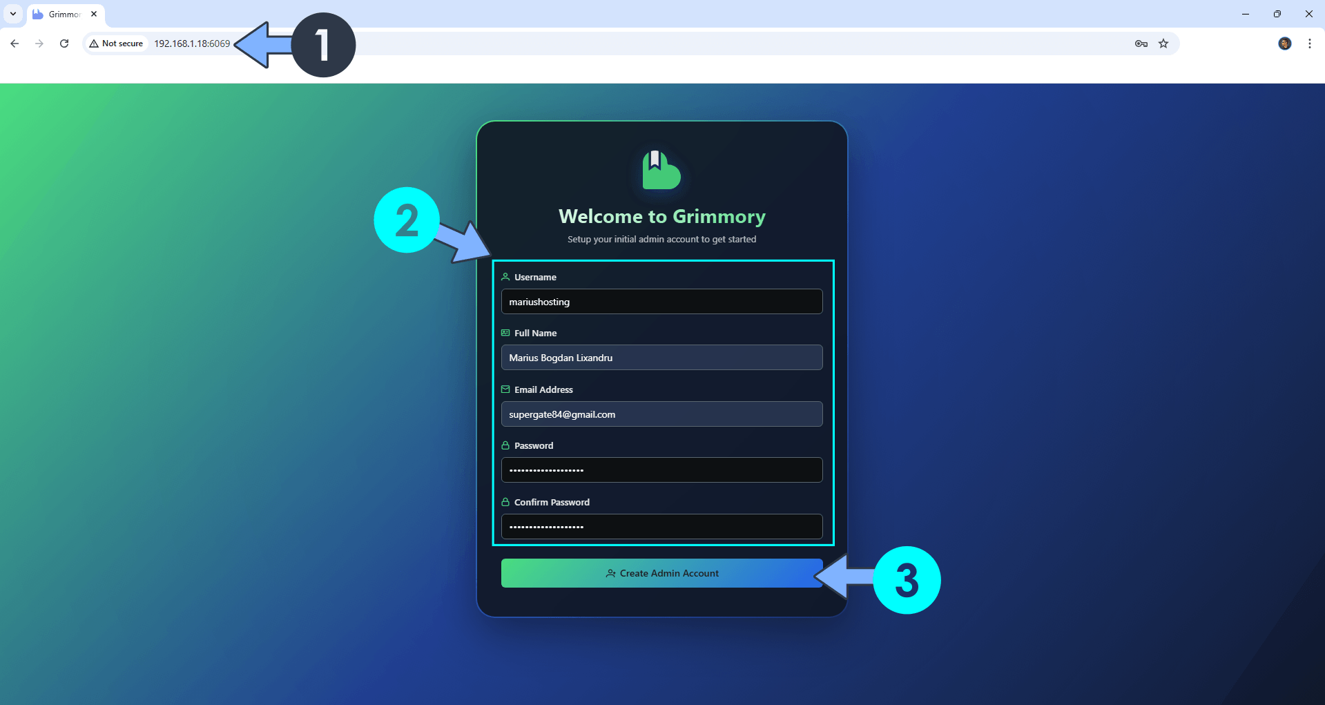 Grimmory UGREEN NAS Set up 5