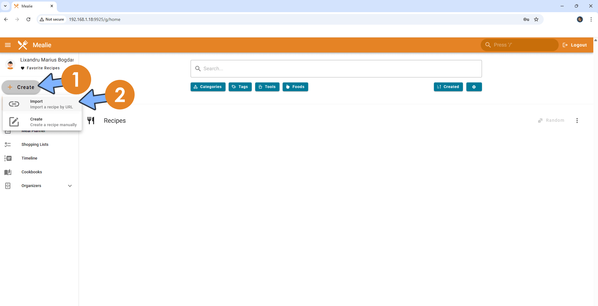 Mealie UGREEN NAS Set up 11