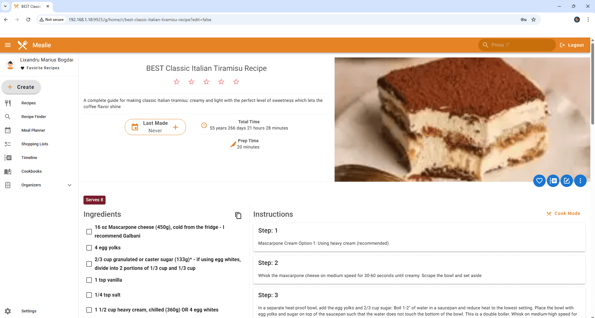 Mealie UGREEN NAS Set up 13