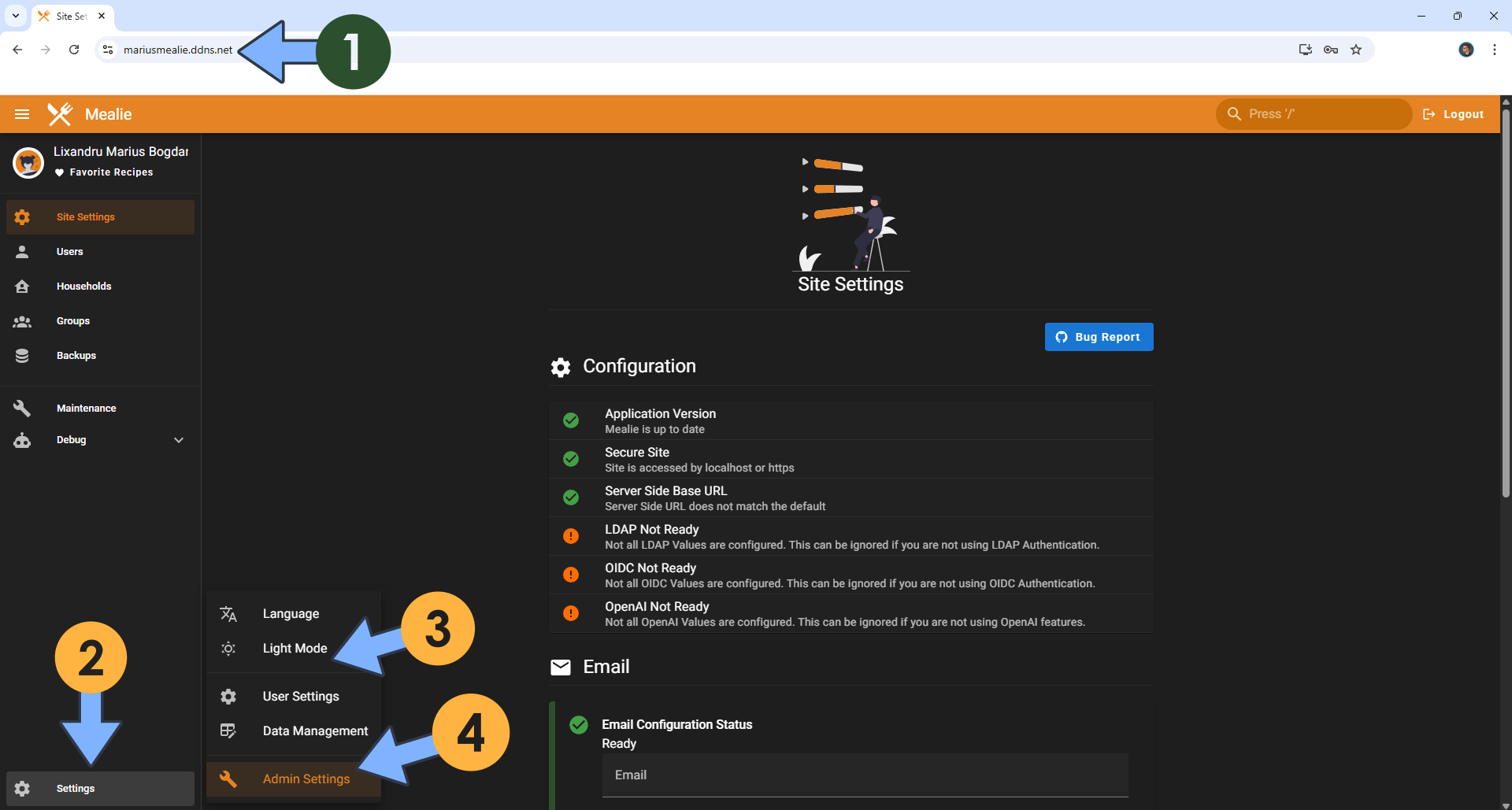 Mealie UGREEN NAS Set up 14