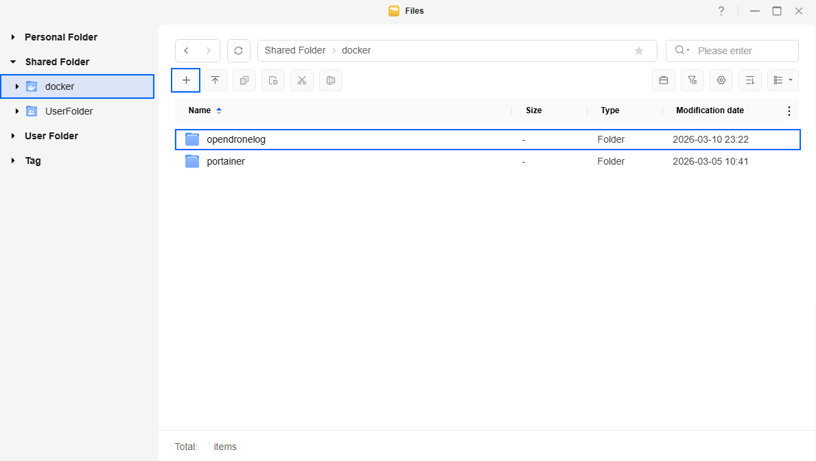 Open Dronelog UGREEN NAS Set up 1