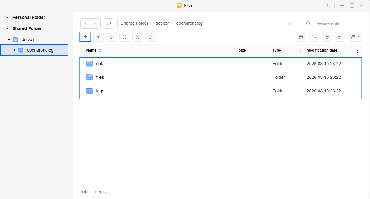 Open Dronelog UGREEN NAS Set up 2