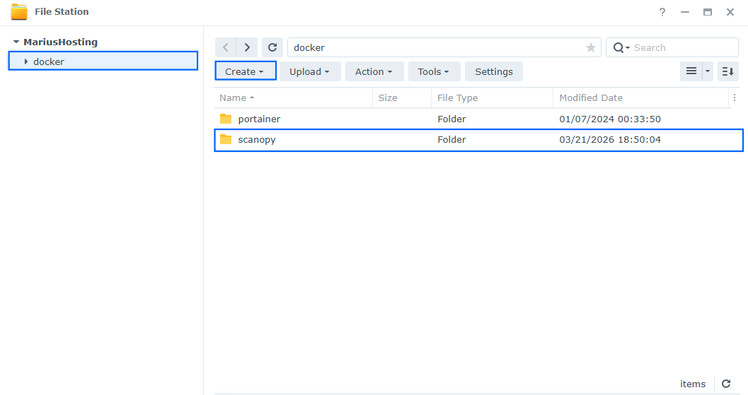 Scanopy Synology NAS Set up 1