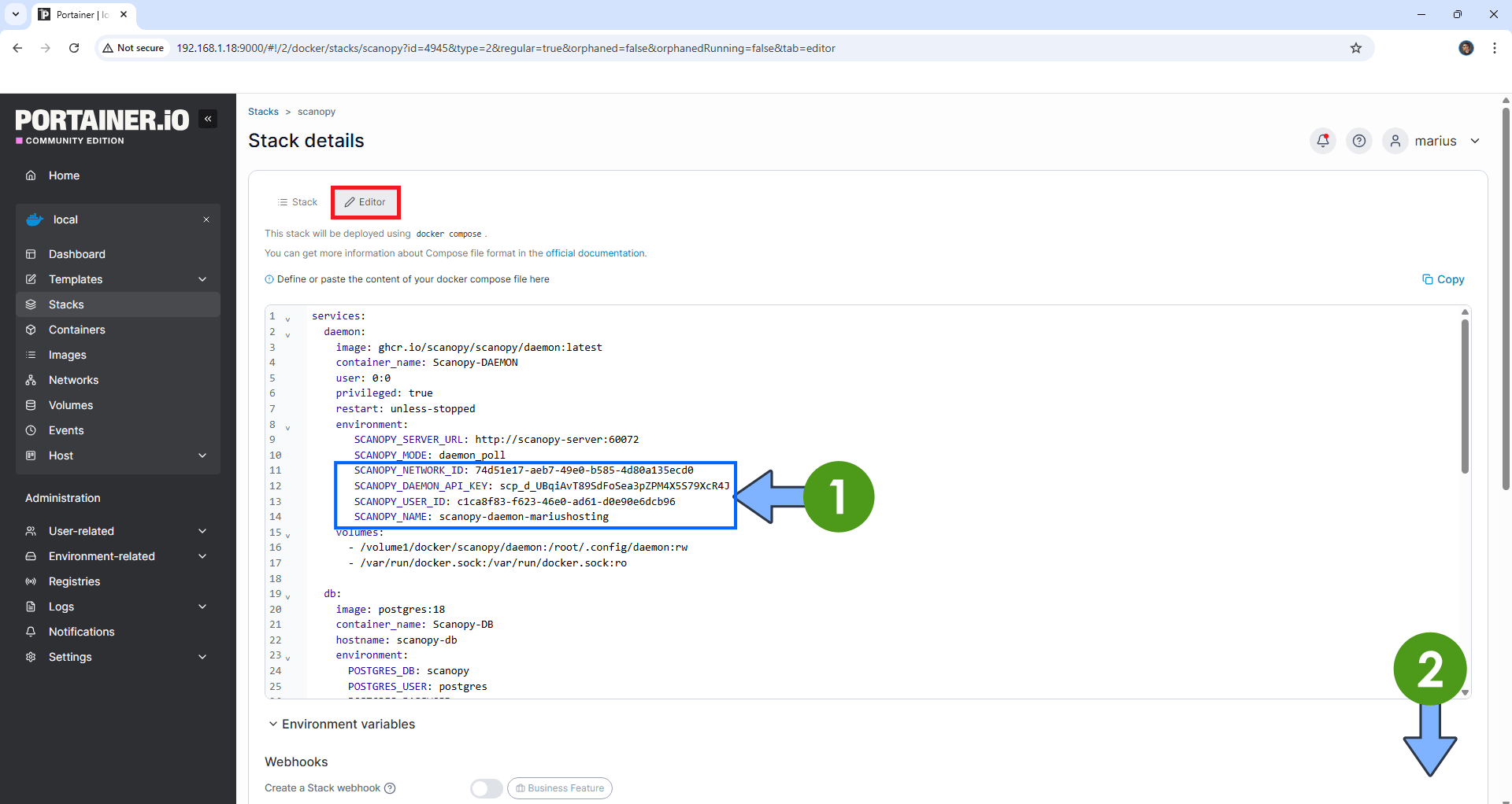 Scanopy Synology NAS Set up 13