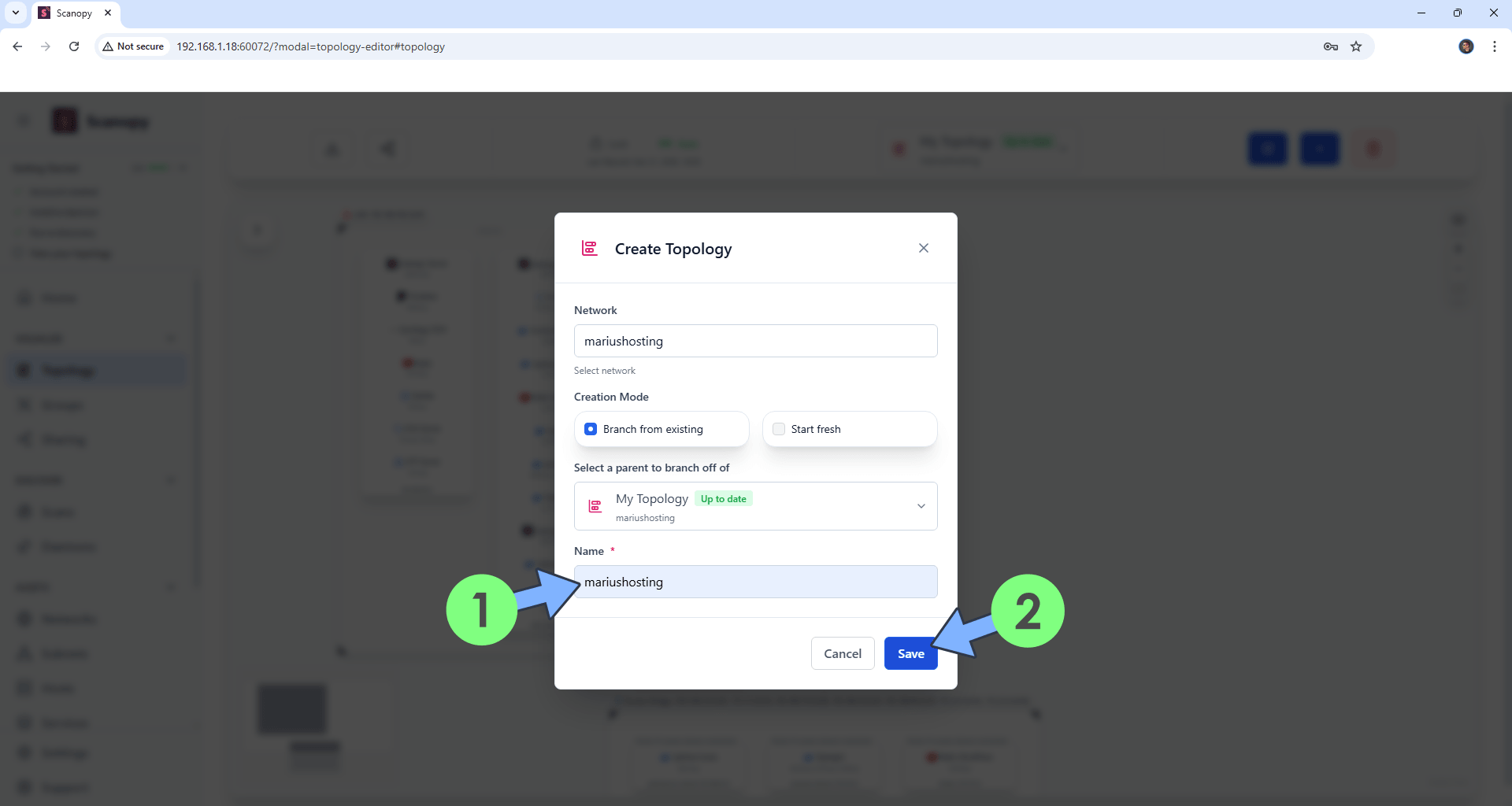Scanopy Synology NAS Set up 19