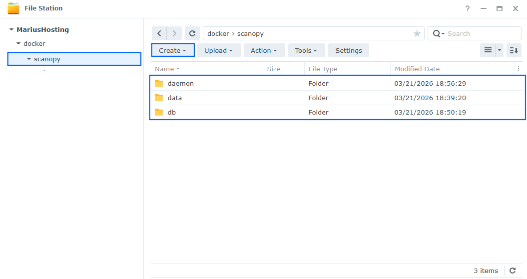 Scanopy Synology NAS Set up 2