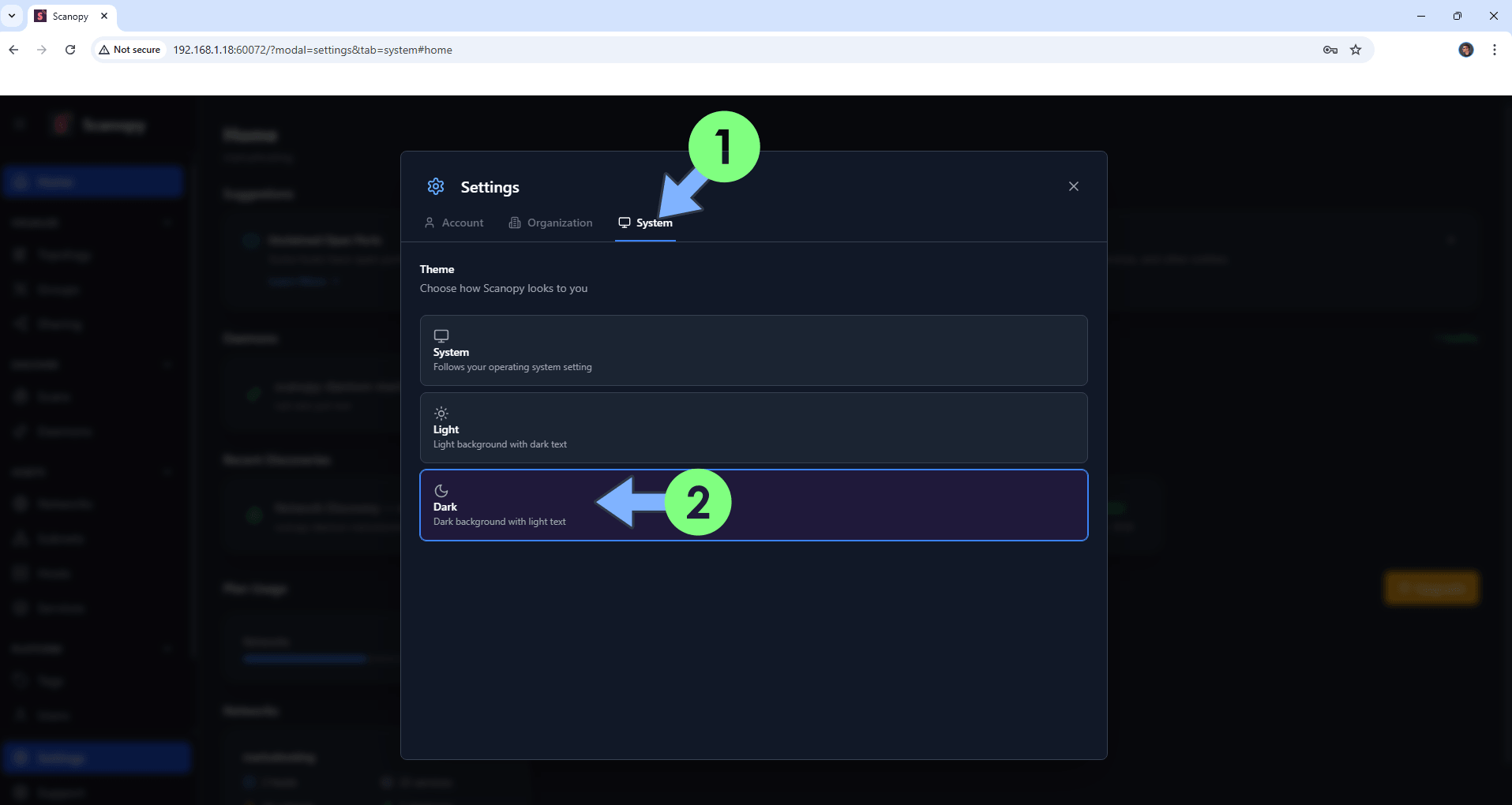 Scanopy Synology NAS Set up 21